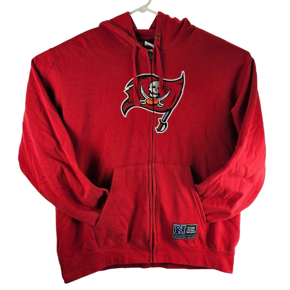 NFL Team Apparel Tampa Bay Buccaneers Full‎ Zip Hoodie Jacket Mens XL Athleisure